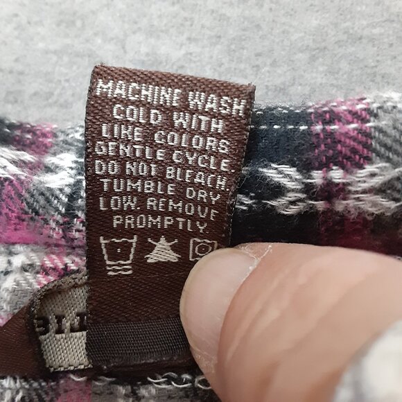 Bit & Bridle Womans Flannel Top XL Snaps 100% Cotton Cowgirl Pockets Western - Picture 9 of 10